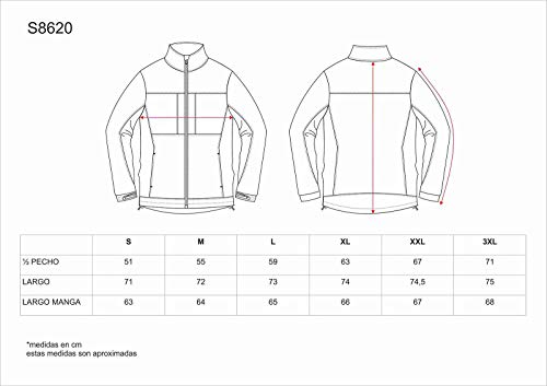 Work Team Cazadora workshell con dos bolsillos laterales y 2 bolsillos en pecho. combinada. HOMBRE Marron/Verde Caza L