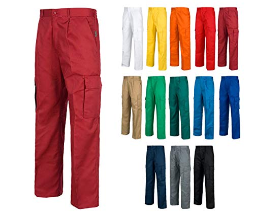 Work Team Pantalón. Elástico en cintura, multibolsillos: dos bolsos laterales en perneras. HOMBRE Marino 44
