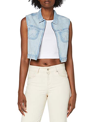 Wrangler 90´S Vest Chalecos suteres, Azul (Sunfade 180), XS para Mujer