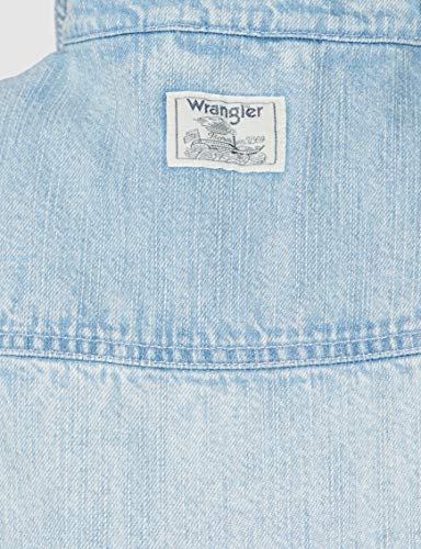 Wrangler 90´S Vest Chalecos suteres, Azul (Sunfade 180), XS para Mujer