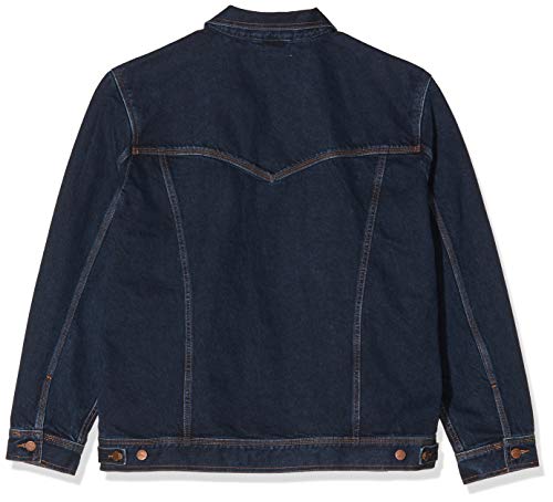 Wrangler Authentic Western Jacket Chaqueta de Mezclilla, Blue Black, Medium para Hombre