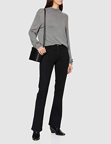 Wrangler Flare Vaqueros evasé, Negro (Retro Black 111), W30/L34 (Talla del Fabricante: 30/34) para Mujer