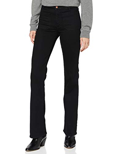 Wrangler Flare Vaqueros evasé, Negro (Retro Black 111), W30/L34 (Talla del Fabricante: 30/34) para Mujer