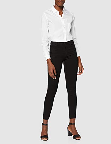 Wrangler High Rise Skinny Pantalones, Negro (Rinsewash 023), 26W / 30L para Mujer