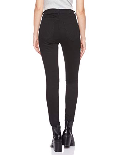 Wrangler High Rise Skinny Pantalones, Negro (Rinsewash 023), 26W / 30L para Mujer