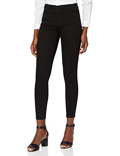 Wrangler High Rise Skinny Pantalones, Negro (Rinsewash 023), 26W / 30L para Mujer