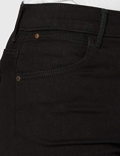 Wrangler High Rise Skinny Pantalones, Negro (Rinsewash 023), 26W / 30L para Mujer