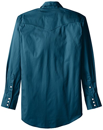 Wrangler MS71419 Camisa para Hombre, Verde azulado oscuro, Large Tall