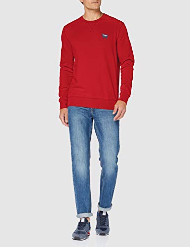 Wrangler Sign Off Crew Suéter, Rojo (Red A47), XXX-Large para Hombre