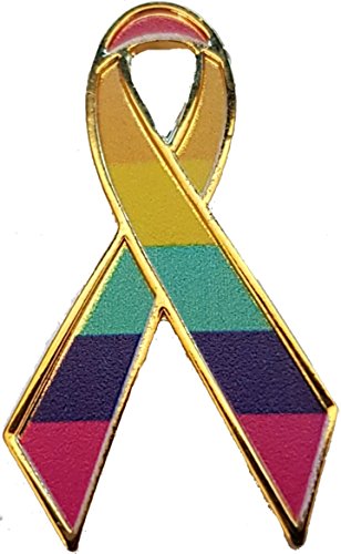 Wristbands Online Orgullo Gay Ribbon Conciencia Pin de Solapa