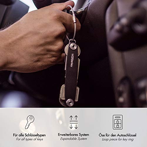 WUNDERKEY® Clásico – El Organizador de Llaves Original Made in Germany [Organizador-Clave | Caso-Clave | Estuche de Llaves | Smart Key Gadget | el Original y Conocido de GQ & Lufthansa]