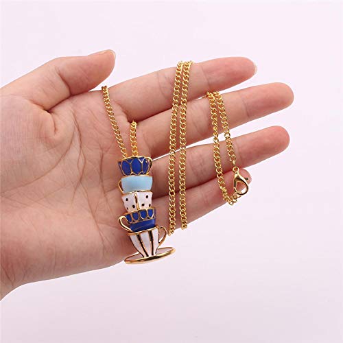 WYFLL Collar Hecho De Cadena De Camiseta Creativa Joyería De Esmalte Estereoscópico Collar Femenino Collar Largo Accesorios De Joyería Joyería De Moda