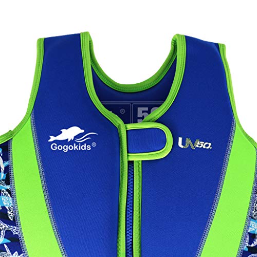 WYTbaby Niños Chaleco de Natación de Neopreno Chicos Chicas Chaqueta de Natación Flotador Traje de Baño, 2-3 Años