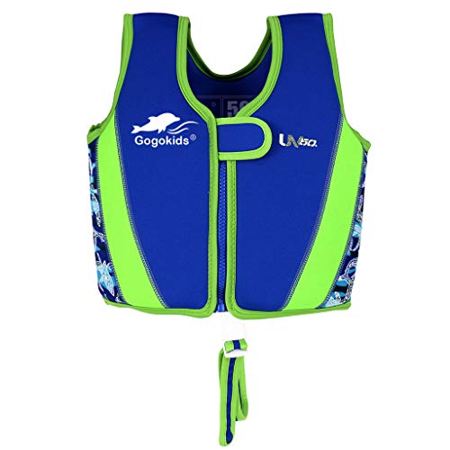 WYTbaby Niños Chaleco de Natación de Neopreno Chicos Chicas Chaqueta de Natación Flotador Traje de Baño, 2-3 Años