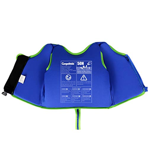 WYTbaby Niños Chaleco de Natación de Neopreno Chicos Chicas Chaqueta de Natación Flotador Traje de Baño, 2-3 Años