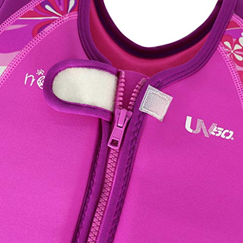 WYTbaby Niños Chaleco de Natación de Neopreno Chicos Chicas Chaqueta de Natación Flotador Traje de Baño, 4-6 Años