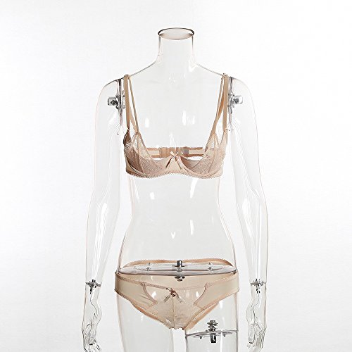 XAB Lencería Sex Bow Lencería Conjunto Femenino Banda de Acero Sex Pijamas Transparentes Última Tentación Uniforme Discoteca Etapa Rendimiento Pole Dancing,F,S