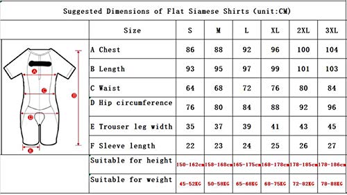 XCHJY con Ciclismo Traje Pro Team Triathlon de Las Mujeres determinadas Ciclismo Jersey Mono de una Pieza de Manga Corta del Gel del Sistema Pad (Color : 3, Size : Medium)