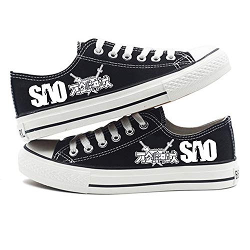 XCMLZ Sao Sword Art Online Anime del Fumetto Di Studenti Di Cosplay Cos Scarpe Di Tela Scarpe Di Moda Intima Degli Uomini Comodi Casuali，43