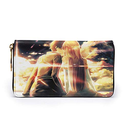 XCNGG Sword Art Online Anime Wallet Wallet Los Estuches de Cuero para Tarjetas de crédito para Hombres y Mujeres Son exclusivos Personalizados, Personalizados para Bricolaje, Carteras de Moda, Unisex