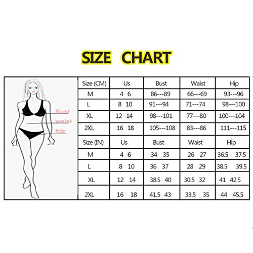 XGYUII Conjuntos de Bikini para Mujer Traje de baño Cintura Alta Impreso Correa de Hombro Ajustable Dos Piezas Traje de baño con Volantes Natación en la Playa,H,M