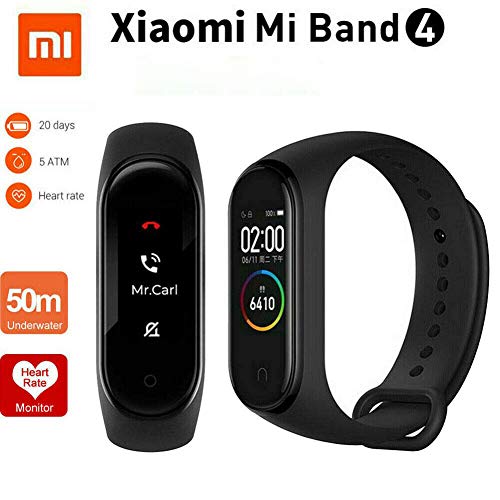 Xiaomi Pulsera inteligente Bluetooth con monitor de frecuencia cardíaca Negro