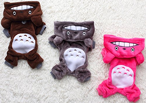 Xiaoyu cachorro cachorro perro mascota ropa de mascotas sudadera abrigo abrigo abrigo cachorro cachorro abrigo abrigo de invierno abrigo perrito traje de moda, gris, L