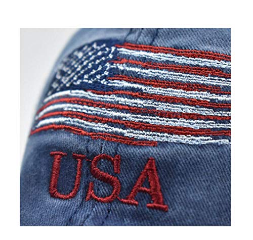 XibeiTrade Gorra de béisbol de algodón con la bandera de Estados Unidos para hombres y mujeres para deportes al aire libre