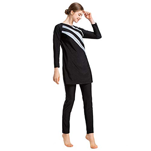 Xingsiyue 3 Piezas Traje de Baño Musulmán Burkini Hijab Moda Islámica Traje de Baño Mujeres Cubierta Completa Ropa de Playa