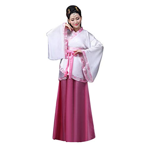 Xinvivion Hanfu Vestido para Mujer - Antiguo Estilo Chino Tang Suit Princesa Chaise Vestido Traje de Rendimiento