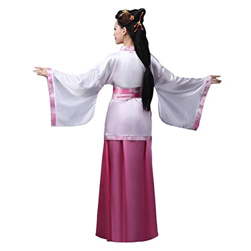 Xinvivion Hanfu Vestido para Mujer - Antiguo Estilo Chino Tang Suit Princesa Chaise Vestido Traje de Rendimiento