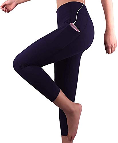 XiuLi Pantalones de Yoga Deportivos para Mujer, Mallas Ajustadas Sexis, Mallas Sexis anticelulíticas con Levantamiento de glúteos para Ejercicios (Color : Blue, Size : M)