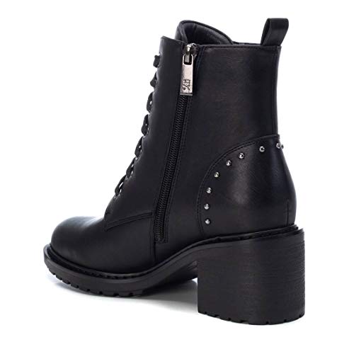 XTI - Botín Casual con Tacón Bajo para Mujer - Color Negro