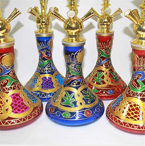 XZYP Pipa De Cachimba Árabe, Accesorios De Cachimba Cachimba Cachimba Shisha, Cachimba Traje De Cuatro Personas Cachimba,Azul