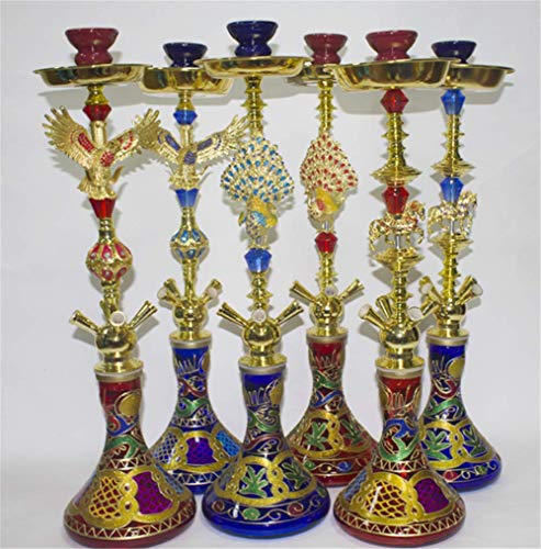 XZYP Pipa De Cachimba Árabe, Accesorios De Cachimba Cachimba Cachimba Shisha, Cachimba Traje De Cuatro Personas Cachimba,Azul