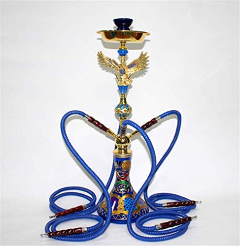 XZYP Pipa De Cachimba Árabe, Accesorios De Cachimba Cachimba Cachimba Shisha, Cachimba Traje De Cuatro Personas Cachimba,Azul