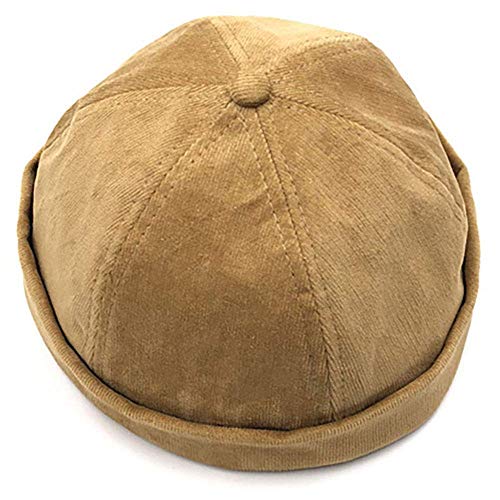 YAMEE Gorra para hombre y mujer, gorro de marinero, gorro de hombre, gorro de motero, gorro de senderismo, gorro para la cabeza (talla ajustable) caqui Talla única