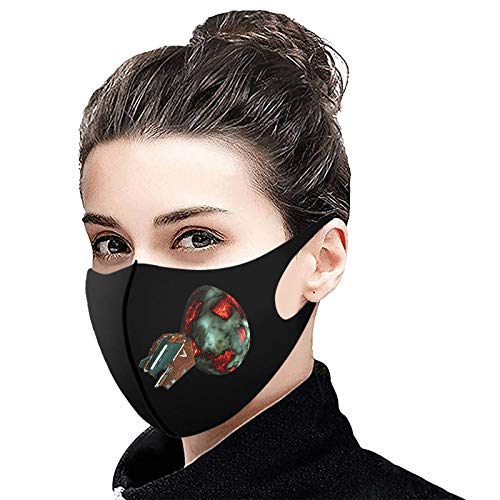 YANFANG Bufanda Protector Facial de protección de Impresiones de Pascua para Adultos, máscara de Gancho Lavable Parejas Regalo de San Valentín