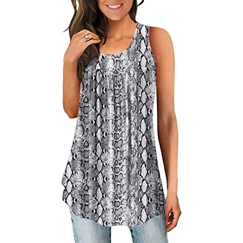 YANFANG Camisetas Basicas Mujer Manga Corta,Camisa Plisada Sin Mangas De Verano para Top TúNica Suelta Y Fluida,Blusas Camisas Mujer, Tallas Grandes,Negro,Azul,Rojo,Blanco,Rosa,Verde,Gris,S-XXL