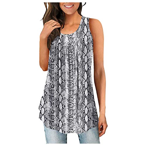 YANFANG Camisetas Basicas Mujer Manga Corta,Camisa Plisada Sin Mangas De Verano para Top TúNica Suelta Y Fluida,Blusas Camisas Mujer, Tallas Grandes,Negro,Azul,Rojo,Blanco,Rosa,Verde,Gris,S-XXL