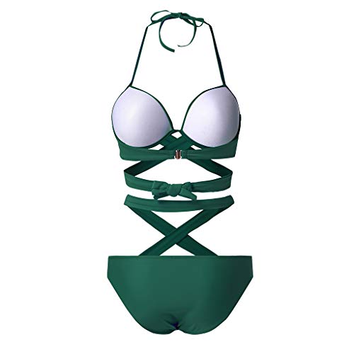 YANFANG Traje de baño de una Pieza de Corte Alto Sexy para Mujer Traje de baño Divertido Monokini,Ropa de Playa, Adecuado para Viajes, Vacaciones en la Playa