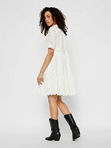 YAS YASHOLI SS Dress S. Vestido, Color Blanco, M para Mujer