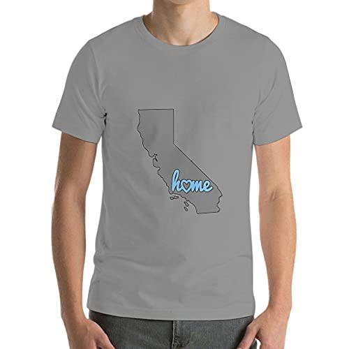YCNJJB Camiseta de algodón para hombre con diseño de mapa de California Popular Ultra Soft - USA Pattern Shirt