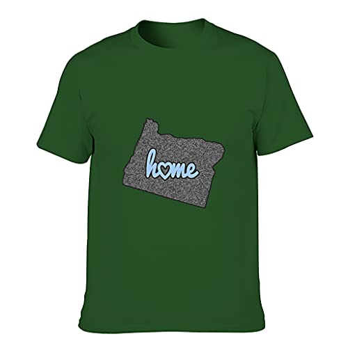 YCNJJB Camiseta de algodón para hombre, diseño de mapa de Cool Funny USA Print Tops