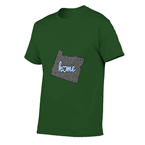 YCNJJB Camiseta de algodón para hombre, diseño de mapa de Cool Funny USA Print Tops