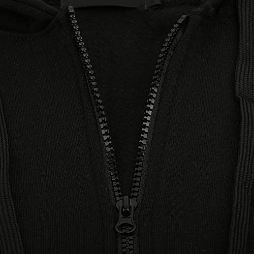 YCUEUST Hombre Sudaderas con Capucha Sin Mangas Camiseta Casual Chalecos Deportivos Negro x-Large