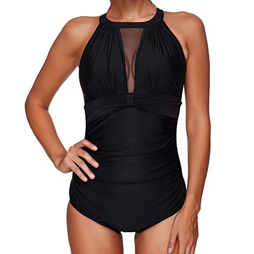 YFFS Traje De Baño Sexy Mujer Top Bikini Push Up Trajes De Baño Bikini 1 Pieza Talle Alto 12 Pieza Tallas Grandes para,Adecuado para Playa, Piscina (H,M)