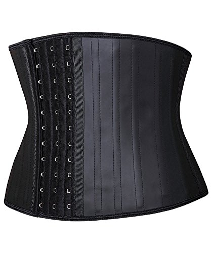 YIANNA Faja Reductora Mujer Torso Corto Waist Trainer Corset Colombianas Fajas Reductoras Adelgazantes Abdomen Postparto Negro, 110299 Size 2XL