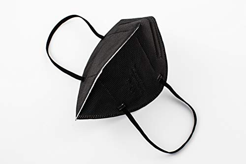 YIDA FFP2 Adult Masken, Einweg, 5 Schichten, Farbe Schwarz (C1)