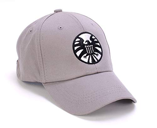YIFEID Gorra Running Hombre Unisexjustierbares Hip Hop Agencia Sonnenhut Snapback De S.H.I.E.L.D. Gorra De Béisbol Schild,Gris